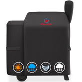 M COMNOVA OUTDOORS funda frontal mostrando ajuste y protección