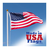 Made in USA Flags vista frontal 4x6 con colores vivos y diseño nítido