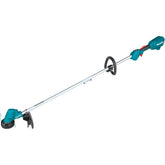 Makita XRU23Z vista frontal mostrando control y ergonomía, eficiencia en corte