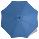 MASTERCANOPY vista frontal del toldo Dodger Blue con gran cobertura