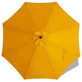 MASTERCANOPY vista frontal del toldo dorado con aspecto elegante y protector