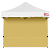 MASTERCANOPY panel frontal beige mostrando protección y cierre rápido