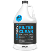 MAV AquaDoc envase 64 oz mostrando etiqueta y volumen, limpieza eficiente