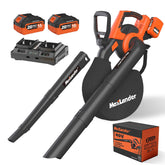 MAXLANDER vista frontal del soplador-aspirador resistente y portátil