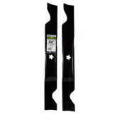 MaxPower vista frontal del juego de 2 cuchillas con ajuste OEM claro