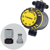 Melnor vista frontal con display y perilla, control sencillo del riego