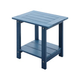 Meluvici mesa lateral frontal azul oscuro, resistente al clima y elegante