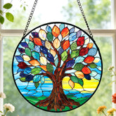 Meyocky vista frontal del suncatcher mostrando colores vivos
