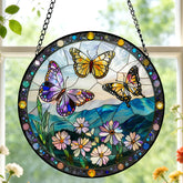 Meyocky vista frontal mostrando mariposas y efecto de color