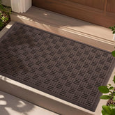 Mibao felpudo frontal café protege entrada y da bienvenida