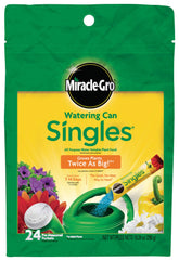 Miracle-Gro empaque frontal mostrando 24 sobres y beneficios de uso rápido