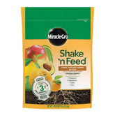 Miracle-Gro bolsa frontal 8 lb mostrando la fórmula para cítricos, beneficio practicidad