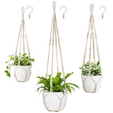 Mkono colgador macramé frontal mostrando estilo y sujeción segura