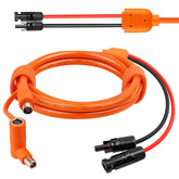 MOOKEERF cable extensor frontal mostrando conectores robustos y conexión fiable
