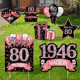 MOORAY cartel frontal Happy 80th para impacto visual