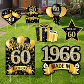 MOORAY señal frontal Happy 60th para impacto visual