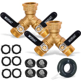 Morvat Brass vista frontal del conector mostrando construcción robusta y durabilidad