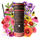 Mountain Valley Seed Company shaker frontal con mezcla Save The Monarchs, práctico para regalar