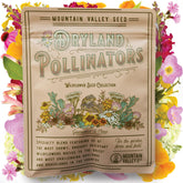 Mountain Valley Seed Company paquete frontal resellable que muestra la mezcla Dryland