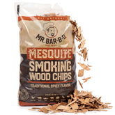 Mr. Bar-B-Q paquete frontal de astillas mesquite, aporta sabor intenso