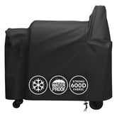 MR. COVER vista frontal de la funda ajustada cubriendo Parrilla Pit Boss 820 proteccion