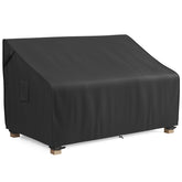 MR. COVER vista frontal de la funda para sofá 2 plazas protegiendo el mueble