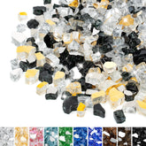Mr. Fireglass vista frontal de bolsa de 10 lbs mostrando mezcla y color