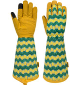 MSUPSAV guantes frente mostrando diseño amarillo y ajuste seguro para protección