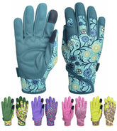 MSUPSAV vista frontal de guantes azul lago con ajuste cómodo