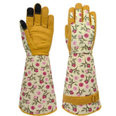 MSUPSAV guantes gauntlet frontal mostrando ajuste y diseño amarillo