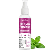 NatureStop frente del envase mostrando 3 oz y beneficio de portabilidad