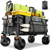 Navatiee vista frontal del carro plegable mostrando estructura y capacidad