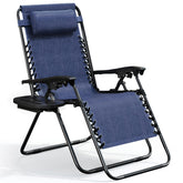 Nestl silla frontal azul mostrando reclinado cómodo y estable