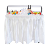 Nice C mesa enfriadora vista frontal con espacio para bebidas, ideal para eventos