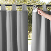 NICETOWN panel frontal plata gris mostrando privacidad y estilo