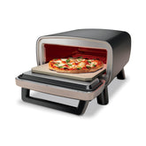 Ninja horno frontal exterior mostrando diseño y portabilidad para cenas al aire libre