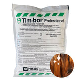 Nisus Tim-BOR envase frontal mostrando etiqueta y peso 1.5 lb, protección visible