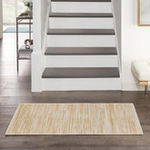 Nourison vista frontal de la alfombra Ivory Gold mostrando diseño y color