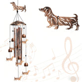 Nowpis carillón dachshund vista frontal aporta encanto decorativo