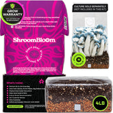 NuBlume bolsa frontal 4LB mostrando etiqueta y volumen para mayor producción