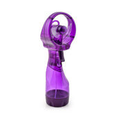 O2COOL ventilador frontal morado mostrando diseño y estilo portátil
