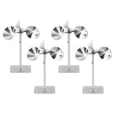 OFFO vista frontal del conjunto de 4 reflectores que disuaden aves
