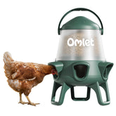 Omlet comedero frontal mostrando capacidad y cierre seguro