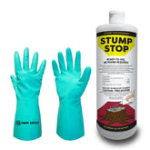 OMNI DEPOT envase frontal mostrando Stump Stop y beneficio de lista para usar