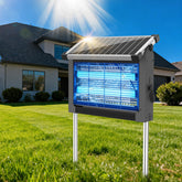 OnBeam vista frontal de la lámpara exterior con doble LED para control de insectos