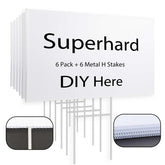 ONEXIZ vista frontal del pack de 6 carteles, visibilidad clara