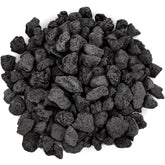 Onlyfire empaque frontal de lava rock negra muestra 10 libras, durable decorativo