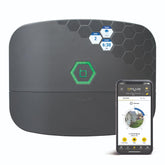 Orbit B-hyve XR frontal mostrando carcasa resistente y fácil instalación