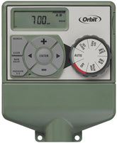 Orbit Easy Dial 57596 panel frontal mostrando perillas y botones para programación fácil