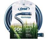 Orbit manguera polyfusion vista frontal del paquete y longitud visible, durabilidad